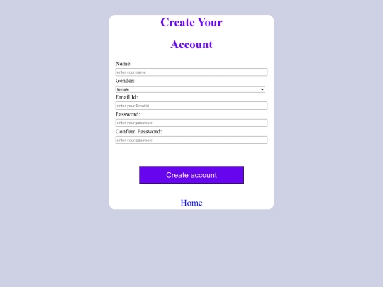loginpage/account screenshot