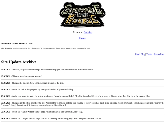 siteupdates screenshot