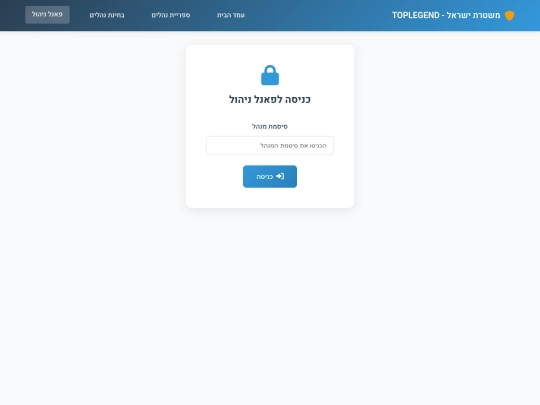 admin screenshot