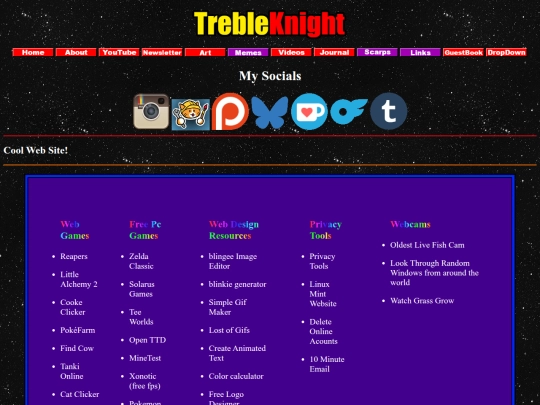 links screenshot