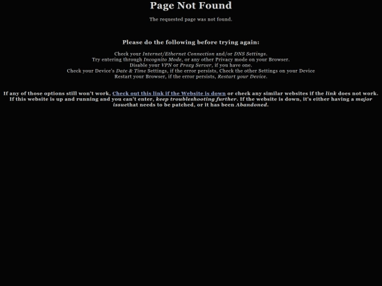 not_found screenshot