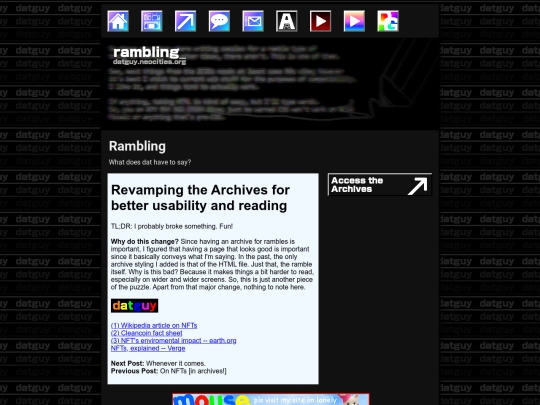 rambling/rambling screenshot