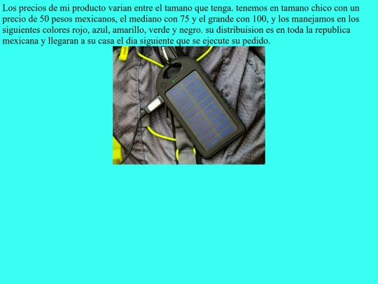 info screenshot