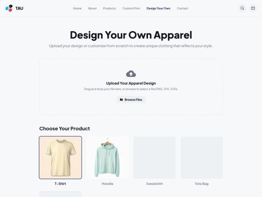 design-your-own screenshot