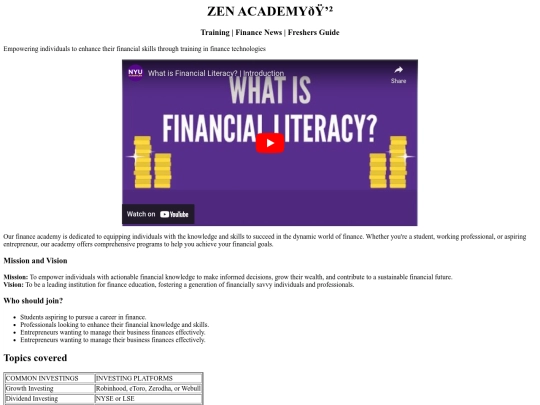 zen academy screenshot