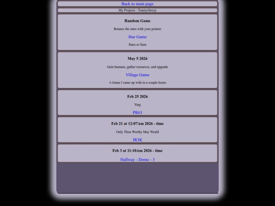 projects screenshot
