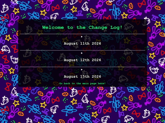 change-log screenshot