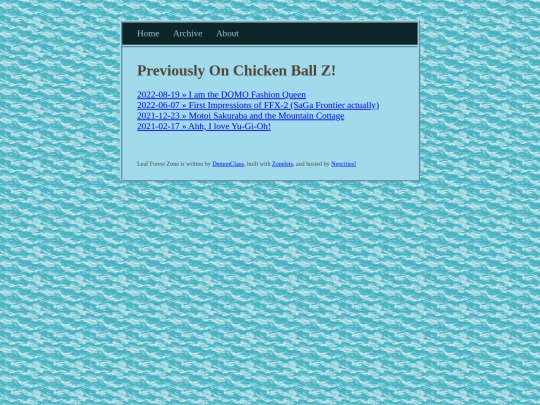 archive screenshot