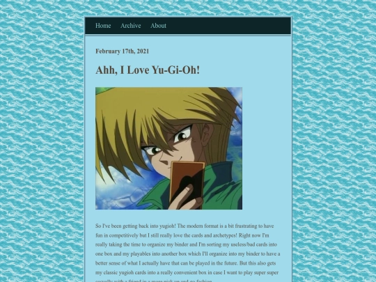 posts/2021-02-17-Ahh-I-Love-Yugioh screenshot