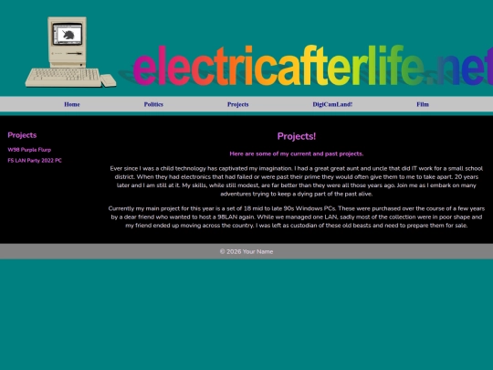 projects screenshot