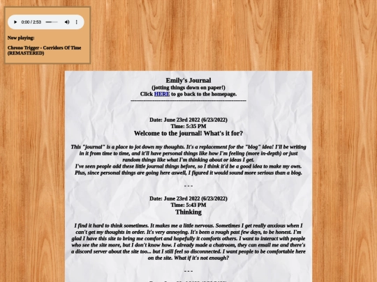 Journal screenshot