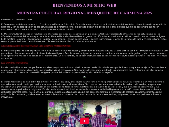 muestra cultural/muestraculturamexquiticdecarmona2025 screenshot