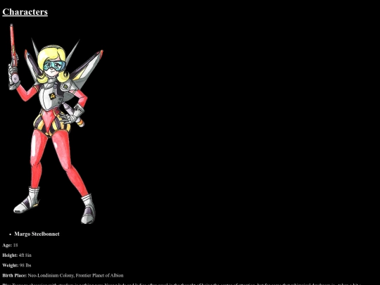 Characters screenshot