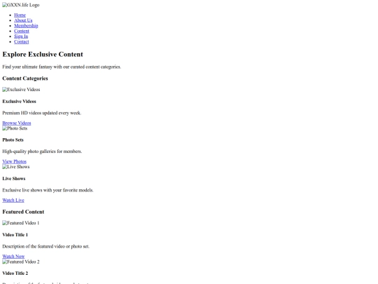 pages/content screenshot