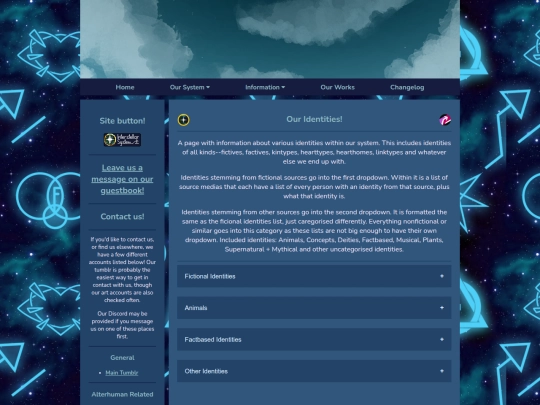 oursys/identities screenshot