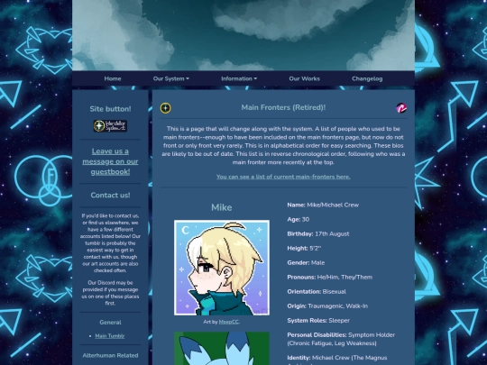 oursys/main_fronters_retired screenshot