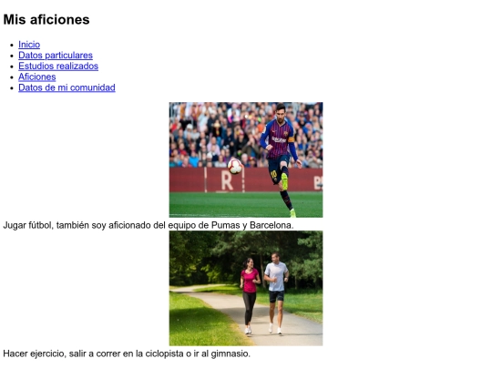 Aficiones screenshot