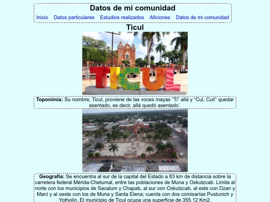 curriculumcss/Datosdemicomunidad screenshot