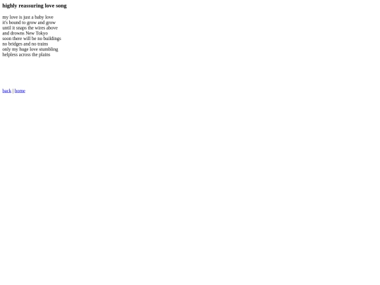 POEMS/reassuringlovesong screenshot