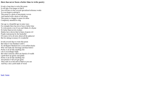 POEMS/there has never been a better time to write poetry screenshot