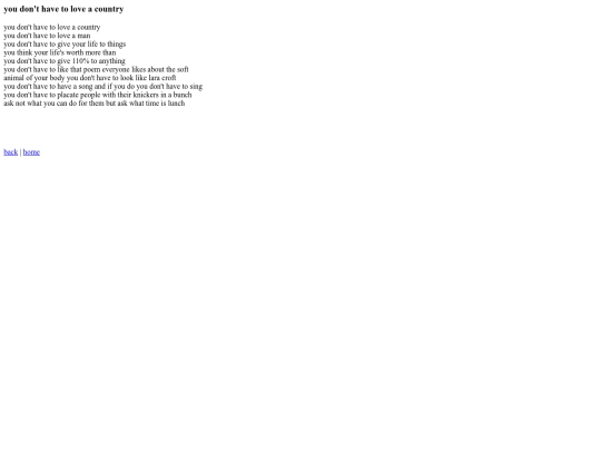 POEMS/youdonthavetoloveacountry screenshot