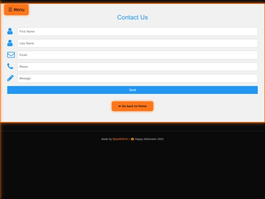 W3.CSS_Halloween/contact screenshot