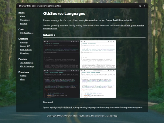 code/gtk_langs screenshot