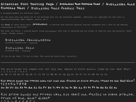 creations/conlangs/alternian_font_test screenshot