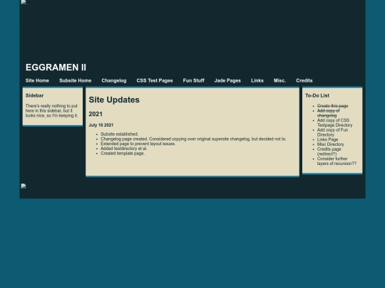 creations/misc/subsite/log screenshot