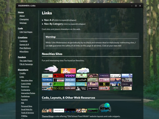elsewhere/links screenshot