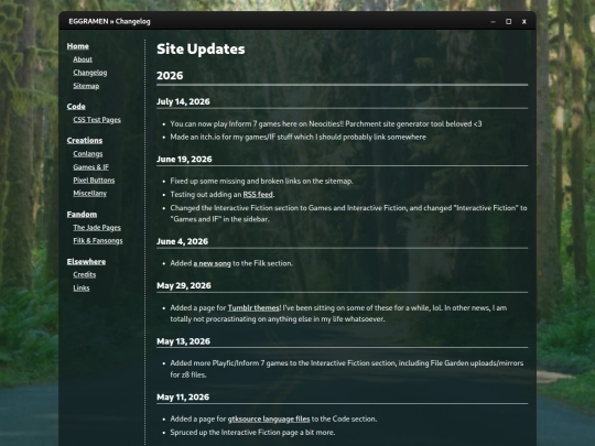 log screenshot