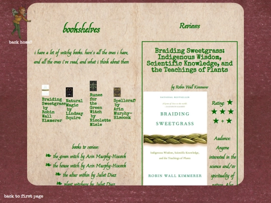 grimoire/bookreviews screenshot