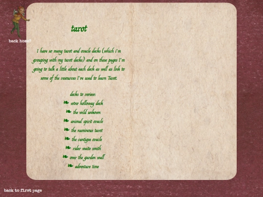grimoire/tarot screenshot