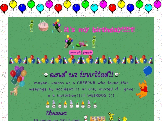 sineadsBirfday screenshot