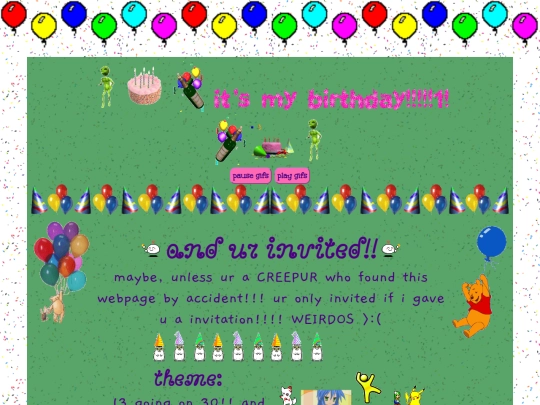 sineadsBirfday/quiet screenshot
