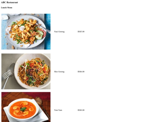 lunch screenshot