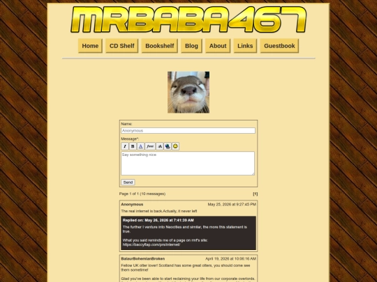 guestbook screenshot