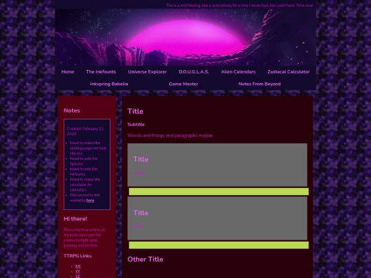 Landing-template screenshot