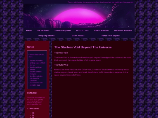 Universe Explorer/Starless-Void screenshot