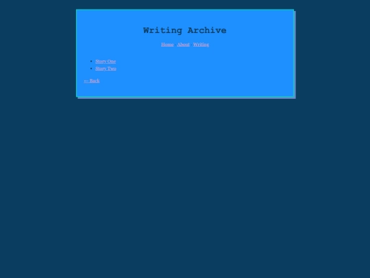 writing screenshot