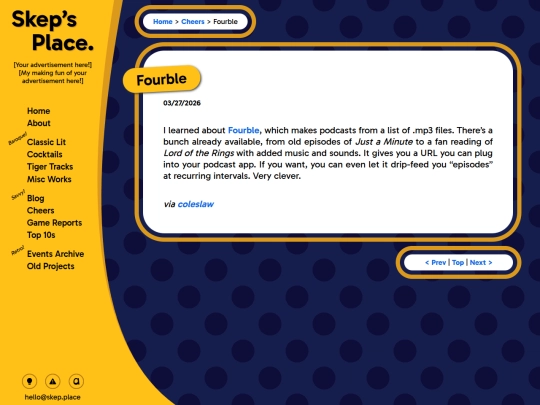 cheers/2026/03-fourble screenshot