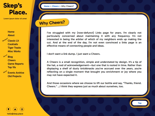 cheers/why screenshot