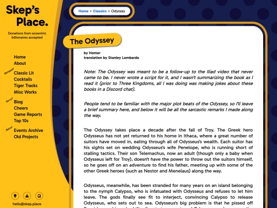 classics/odyssey screenshot