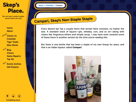 cocktails/campari screenshot
