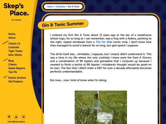 cocktails/gin-tonic screenshot