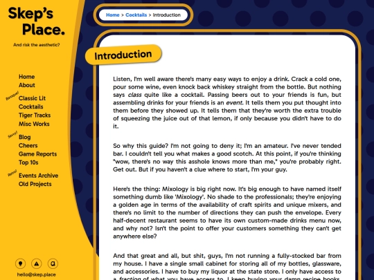 cocktails/intro screenshot