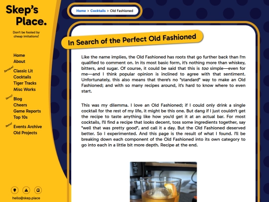 cocktails/old-fashioned screenshot
