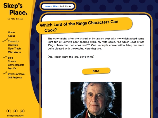 misc/lotr-cooks screenshot