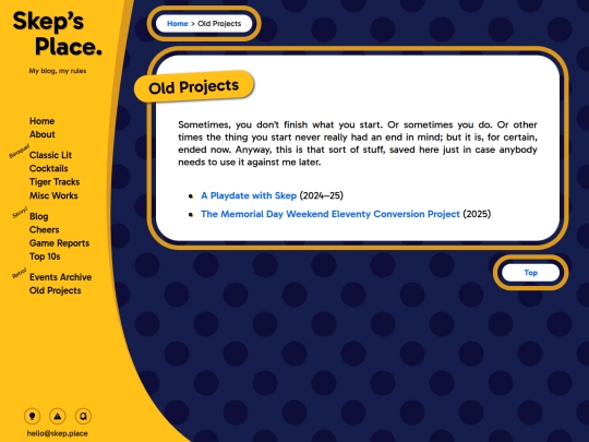 old-projects screenshot