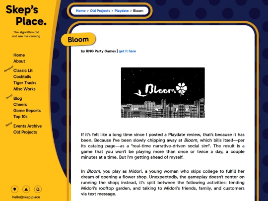 playdate/bloom screenshot